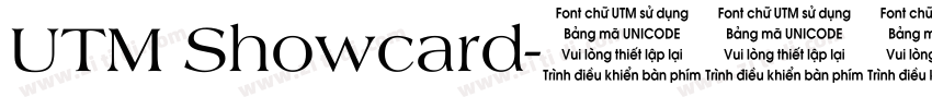 UTM Showcard字体转换